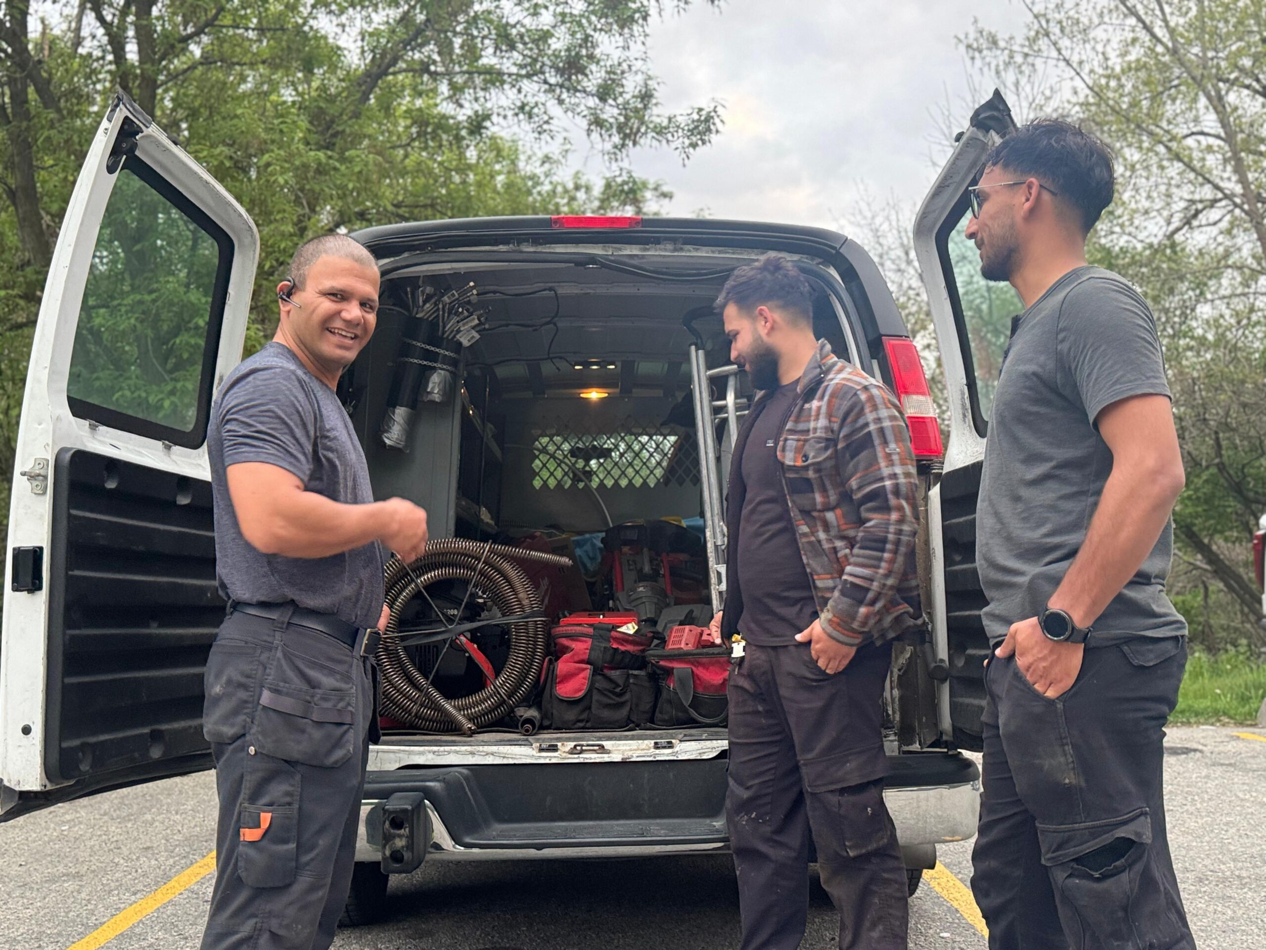 Plumbers at PipeWrenchers with a smile Jamal-Tamim & Samir-Plumbers